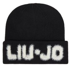 Czapka Liu Jo. Czarne czapki zimowe Liu Jo, bez wzorów. Za 219.99 zł.