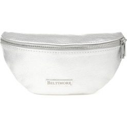 Saszetka nerka skórzana srebrna Beltimore F32. Szare nerki i saszetki Beltimore, bez wzorów, z materiału, bez dodatków. Za 129.99 zł.
