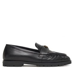 Mokasyny PINKO. Czarne mokasyny Pinko, bez wzorów. Za 1,029.00 zł.