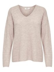 ONLY Sweter "Camilla" w kolorze beżowym rozmiar: XL. Brązowe swetry ONLY, xl, bez wzorów, ze splotem, bez ramiączek. Za 66.00 zł.