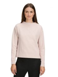 BETTY & CO Bluza w kolorze jasnoróżowo-kremowym rozmiar: 40. Brązowe bluzy Betty & Co, bez wzorów, bez kaptura. Za 134.95 zł.