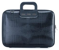 Torba Bombata Shiny Cocco 13''-14'' dark blue. Niebieskie torby na laptopa Bombata, bez wzorów, ze skóry, na ramię. Za 359.00 zł.