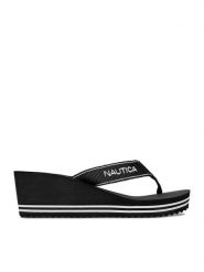 Nautica Japonki CEO-808457 Czarny. Czarne japonki Nautica, bez wzorów, z materiału. Za 99.99 zł.