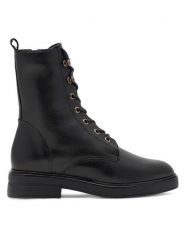 Sergio Bardi Botki ARC-C1040-03SB Czarny. Czarne botki Sergio Bardi, bez wzorów, ze skóry, bez obcasa, na płaskiej podeszwie, bez zapięcia. Za 295.00 zł.