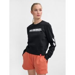 Bluza damska Hummel Legacy. Czarne bluzy bez kaptura Hummel, bez wzorów, bez kaptura, na fitness i siłownię. Za 170.00 zł.