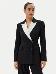 HUGO Marynarka Azuna 50544752 Czarny Regular Fit. Czarne marynarki i żakiety Hugo, bez wzorów, z syntetyku, bez ramiączek. Za 1,499.00 zł.