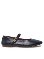 Tommy Hilfiger Baleriny Maryjane FW0FW08294 Czarny. Czarne baleriny Tommy Hilfiger, bez wzorów, ze skóry, bez obcasa, bez zapięcia. Za 599.99 zł.