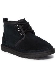 Ugg Botki W Neumel 1094269 Czarny. Czarne botki UGG, bez wzorów, ze skóry, bez obcasa, na płaskiej podeszwie, bez zapięcia. Za 729.99 zł.