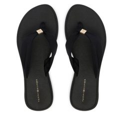 Japonki Tommy Hilfiger. Czarne japonki Tommy Hilfiger, bez wzorów. Za 189.99 zł.