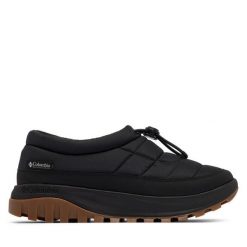 Śniegowce Columbia. Czarne śniegowce Columbia, bez wzorów, bez zapięcia. Za 349.99 zł.