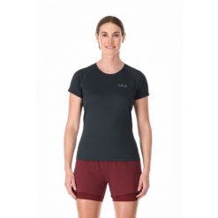 Koszulka trekkingowa damska Rab Sonic. Czarne t-shirty sportowe RAB, l, bez wzorów, bez ramiączek. Za 149.99 zł.