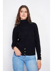 ASSUILI Golf w kolorze czarnym rozmiar: 40. Czarne swetry Assuili, bez wzorów, klasyczne, bez ramiączek. Za 104.99 zł.