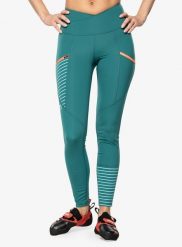 Legginsy wspinaczkowe damskie Ortovox Mandrea Tights. Zielone legginsy ORTOVOX, bez wzorów, z elastanu. Za 522.49 zł.