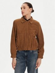Serge Pariente Kurtka skórzana Clothilde Vs Brązowy Regular Fit. Brązowe kurtki Serge Pariente, xs, bez wzorów, ze skóry, bez kaptura. Za 1,179.00 zł.