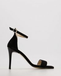 ZAMSZOWE SANDAŁY 0121521 80 BLACK. Czarne sandały Venezia, bez wzorów, ze skóry, bez obcasa, bez zapięcia. Za 199.00 zł.