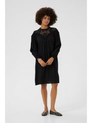 CULTURE Sukienka w kolorze czarnym rozmiar: S. Czarne sukienki Culture, na co dzień, s, bez wzorów, z koronki, bez kołnierzyka, bez ramiączek, midi, proste. Za 152.99 zł.