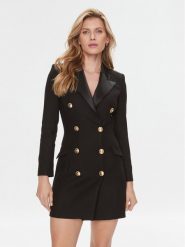 Elisabetta Franchi Marynarka AB-418-36E1-V840 Czarny Regular Fit. Czarne marynarki i żakiety Elisabetta Franchi, bez wzorów, z syntetyku, bez ramiączek. Za 1,809.00 zł.