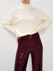 Golf basic - kremowy. Białe swetry Sinsay, l, bez wzorów, bez ramiączek. Za 59.99 zł.