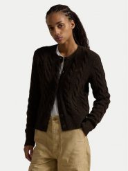 Polo Ralph Lauren Kardigan 211910443019 Brązowy Regular Fit. Brązowe swetry Polo Ralph Lauren, s, bez wzorów, z wełny, bez ramiączek. Za 859.99 zł.