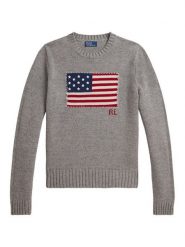 Polo Ralph Lauren Sweter 211B28830002 Szary Regular Fit. Szare swetry Polo Ralph Lauren, s, bez wzorów, z bawełny, bez ramiączek. Za 1,799.00 zł.