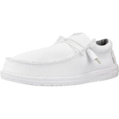 Tenisówki Hey Dude Model Wally Sport Kolor Biały. Białe trampki sportowe SENZA MARCA, bez wzorów, z tkaniny, bez zapięcia, na fitness i siłownię. Za 354.15 zł.