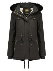 Maison Montaigne Parka "Celemai" w kolorze czarnym rozmiar: S. Czarne płaszcze Maison Montaigne, s, z aplikacjami, bez kaptura. Za 291.51 zł.