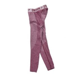 Second life - Damskie Legginsy Fitness Yoga w Kolorze Czerwonym - Jak nowy. Czerwone legginsy Gymshark, bez wzorów, sportowe. Za 122.63 zł.