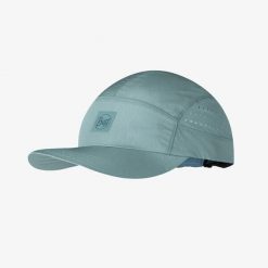 Czapka do biegania Buff Speed Cap - solid mist. Niebieskie czapki z daszkiem Buff, bez wzorów. Za 114.99 zł.