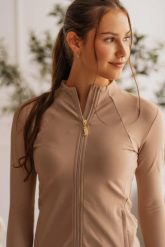 Bluza techniczna z zamkiem JD ATTACK Elite. Brązowe bluzy bez kaptura JD ATTACK, l, bez wzorów, z materiału, bez kaptura, na fitness i siłownię. Za 269.00 zł.