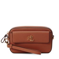 Torebka LAUREN RALPH LAUREN. Brązowe listonoszki Lauren Ralph Lauren, bez wzorów, bez dodatków. Za 839.99 zł.