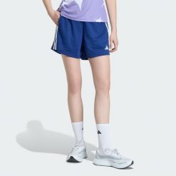 SZORTY STADIUM MESH. Niebieskie szorty sportowe adidas, bez wzorów, z gumy. Za 179.00 zł.