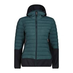 Damska kurtka z kapturem CMP PrimaLoft. Zielone kurtki CMP, xs, bez wzorów, z materiału, eleganckie, z kapturem. Za 522.00 zł.