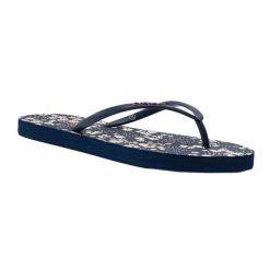 Japonki plażowe damskie Protest Prtbarra. Niebieskie japonki Protest, bez wzorów, z materiału, sportowe. Za 29.99 zł.