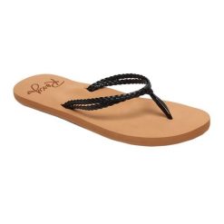 Japonki plażowe damskie Roxy Costas. Brązowe japonki Roxy, bez wzorów, sportowe. Za 99.99 zł.