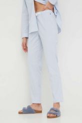 Tommy Hilfiger spodnie piżamowe bawełniane kolor niebieski bawełniana. Niebieskie piżamy Tommy Hilfiger, m, bez wzorów, z bawełny, bez kołnierzyka, bez ramiączek. W wyprzedaży za 229.99 zł.