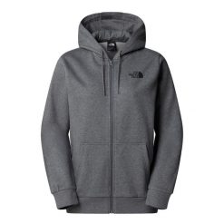 Bluza The North Face Simple Dome Full Zip. Szare bluzy The North Face, bez wzorów, bez ramiączek, bez kaptura. Za 287.99 zł.