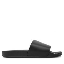 Klapki Off-White. Czarne klapki OFF-WHITE, bez wzorów, bez obcasa, bez zapięcia. Za 719.99 zł.