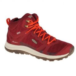 Buty trekkingowe damskie Keen Terradora II WP. Czerwone buty trekkingowe Keen, z materiału, bez zapięcia. Za 369.00 zł.