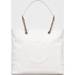 Armani Exchange Torebka 942814.CC717 kolor biały. Białe shopper bag Armani Exchange, bez wzorów, na ramię, bez dodatków. W wyprzedaży za 539.99 zł.