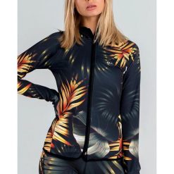 Bluza na zamek z kapturem Gold Jungle. Czarne bluzy z kapturem SLAVIWEAR, xs, bez wzorów, z kapturem, na fitness i siłownię. Za 159.00 zł.