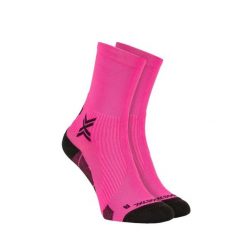 Skarpety X-Socks Run Perform Crew Pink. Czerwone skarpetki X-Socks, bez wzorów. Za 129.99 zł.