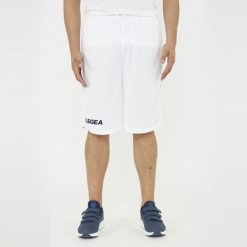 Krótkie Spodenki Damskie Biegowe Portland Białe. Białe szorty sportowe LEGEA, bez wzorów, z bawełny, do biegania. Za 64.00 zł.