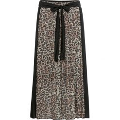 Spódniczka plisowana bonprix czarny-leo. Spódnice marki bonprix. Za 44.99 zł.