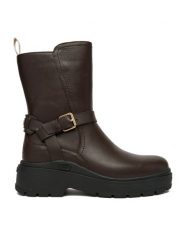 Liu Jo Botki Andrea SF5097 P0102 Brązowy. Brązowe botki Liu Jo, bez wzorów, ze skóry, bez obcasa, na płaskiej podeszwie, bez zapięcia. Za 649.99 zł.