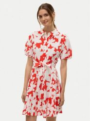 Vero Moda Sukienka koszulowa Dicthe 10303728 Czerwony Regular Fit. Czerwone sukienki Vero Moda, m, bez wzorów, z bawełny, bez kołnierzyka, bez ramiączek, koszulowe. Za 139.99 zł.