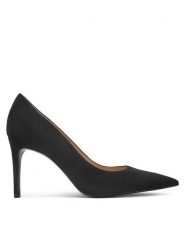 Stuart Weitzman Szpilki Stuart Power 85 SJ948 Czarny. Czarne szpilki Stuart Weitzman, bez wzorów, ze skóry, bez obcasa, na szpilce, bez zapięcia. Za 1,279.00 zł.