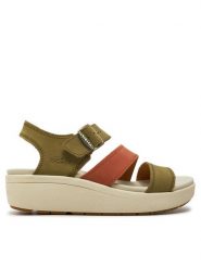 Keen Sandały Ellecity Backstrap 1028569 Zielony. Zielone sandały Keen, bez wzorów, ze skóry, bez obcasa, na koturnie, bez zapięcia. Za 419.99 zł.
