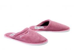 METEOR 042 Frotte Izabela różowy, kapcie damskie. Czerwone kapcie Meteor, bez wzorów. Za 38.99 zł.