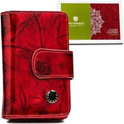 Portfel damski Peterson PTN 76115-BFBC czerwony. Czerwone portfele Peterson, bez wzorów, ze skóry. Za 97.99 zł.