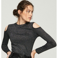 Bluzka cold shoulder - Czarny. Bluzki marki Sinsay. Za 24.99 zł.